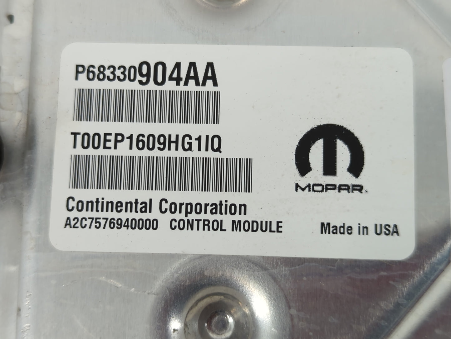 2018-2019 Dodge Challenger PCM Engine Control Computer ECU ECM PCU OEM P/N:P68330904AA Fits Fits 2018 2019 OEM Used Auto Par