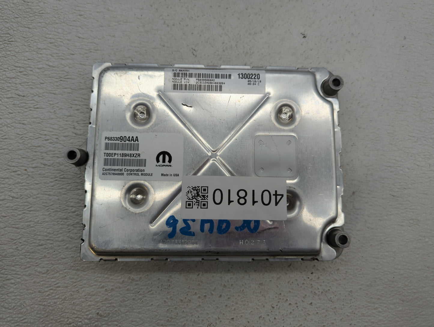 2019 Dodge Challenger PCM Engine Control Computer ECU ECM PCU OEM P/N:P68330904AA P68395663AD, P68353058AD Fits Fits 2018 OE