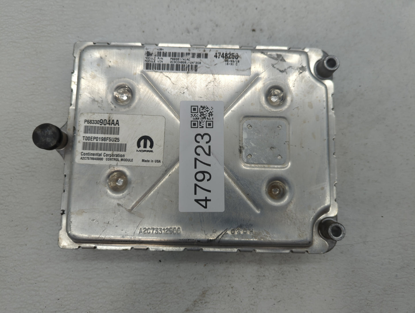 2018-2019 Dodge Challenger PCM Engine Control Computer ECU ECM PCU OEM P/N:P68330904AA P68395663AD Fits Fits 2018 2019 OEM U