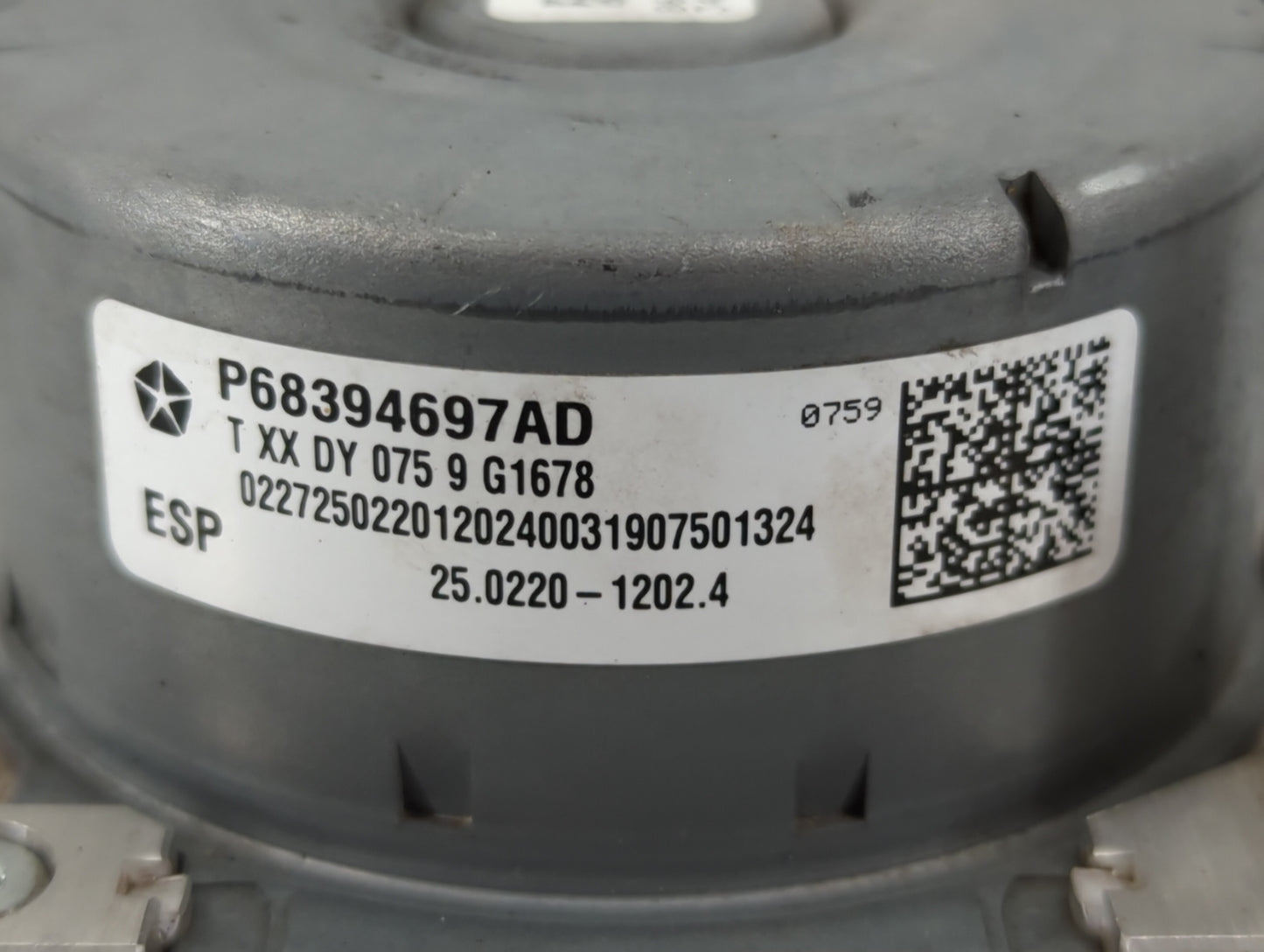 2018-2022 Dodge Challenger ABS Pump Control Module Replacement P/N:P68394697AD Fits Fits 2018 2019 2020 2021 2022 OEM Used A