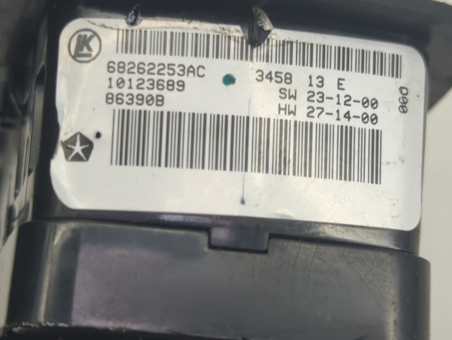 2015-2019 Dodge Charger Master Power Window Switch Replacement Driver Side Left P/N:68262253AC 10123689 Fits OEM Used Auto P
