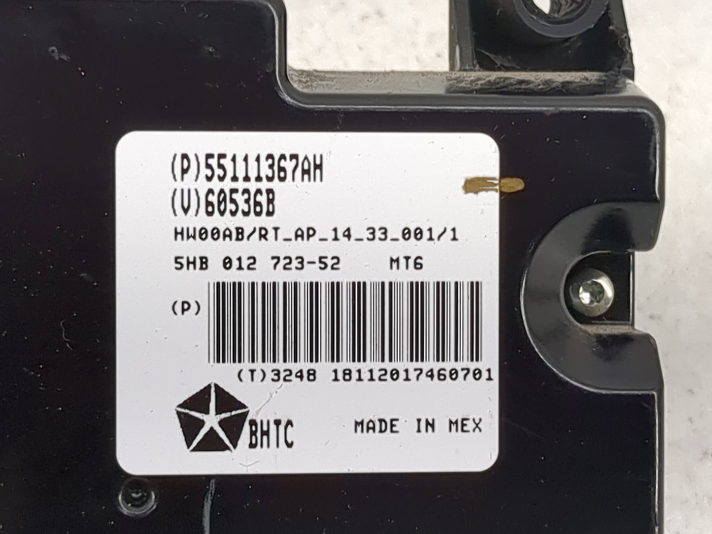 2011-2020 Dodge Grand Caravan Climate Control Module Temperature AC/Heater Replacement P/N:55111367AH 5HB012723-52 Fits OEM