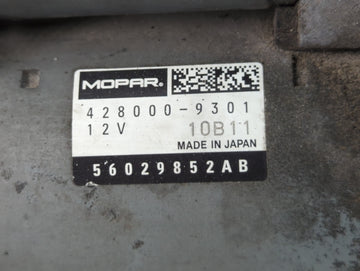 2019 Dodge Ram 1500 Car Starter Motor Solenoid OEM P/N:428000-9301 56029852AB Fits OEM Used Auto Parts
