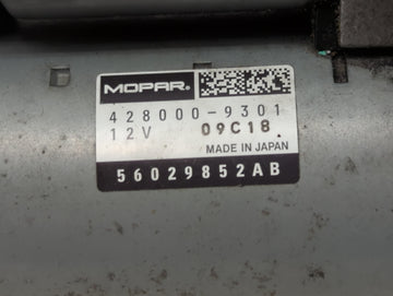 2019 Dodge Ram 1500 Car Starter Motor Solenoid OEM P/N:56029852AB Fits Fits 2012 2013 2014 2015 2016 2017 2018 2020 2021 2022 OEM Used Auto Parts