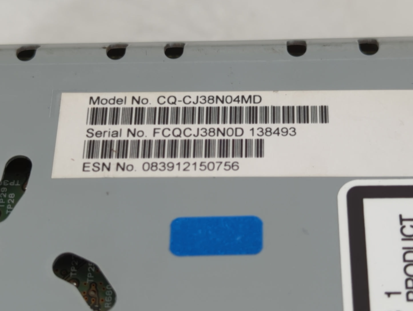 2019 Ford Edge Radio AM FM Cd Player Receiver Replacement Fits OEM Used Auto Parts - Oemusedautoparts1.com