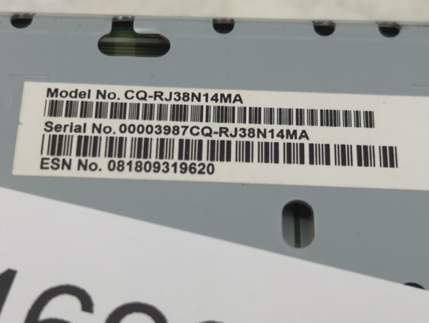 2019 Ford Edge Radio AM FM Cd Player Receiver Replacement P/N:CQ-RJ38N14MA Fits OEM Used Auto Parts - Oemusedautoparts1.com