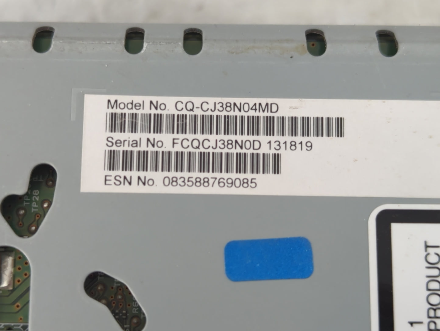 2019 Ford Edge Radio AM FM Cd Player Receiver Replacement Fits OEM Used Auto Parts - Oemusedautoparts1.com