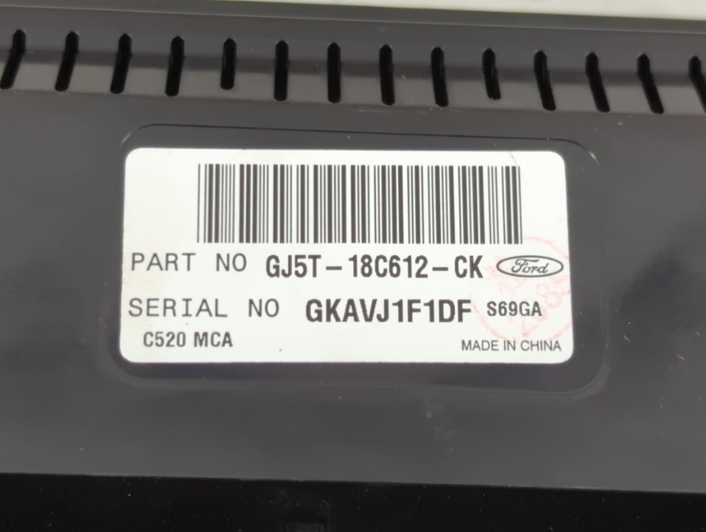 2018-2019 Ford Escape Climate Control Module Temperature AC/Heater Replacement P/N:GJ5T-18C612-CK Fits Fits 2018 2019 OEM Us