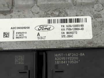 2017-2019 Ford Escape PCM Engine Control Computer ECU ECM PCU OEM P/N:FV6A-12B684-AB A2C39328200 Fits Fits 2017 2018 2019 OEM Used Auto Parts