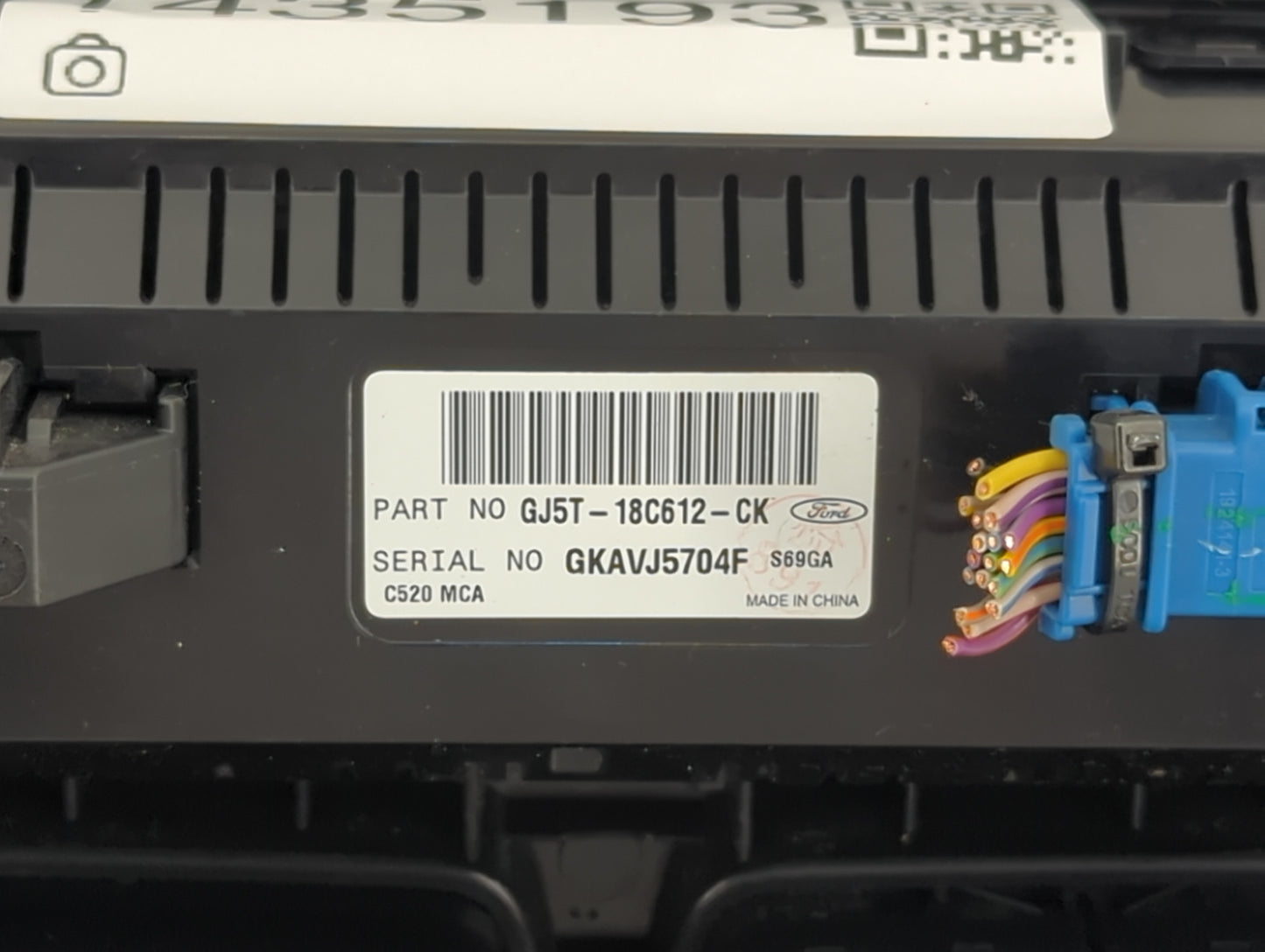 2018-2019 Ford Escape Climate Control Module Temperature AC/Heater Replacement P/N:GJ5T-18C612-CK Fits Fits 2018 2019 OEM Us