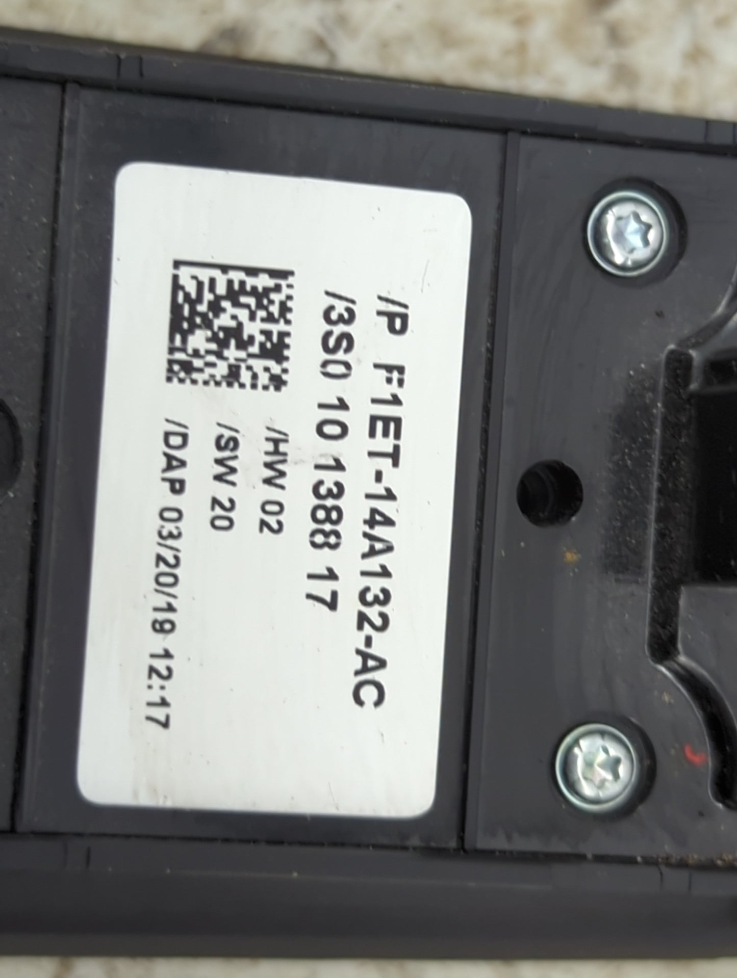 2013-2019 Ford Escape Master Power Window Switch Replacement Driver Side Left P/N:F1ET-14A132-AC Fits OEM Used Auto Parts -