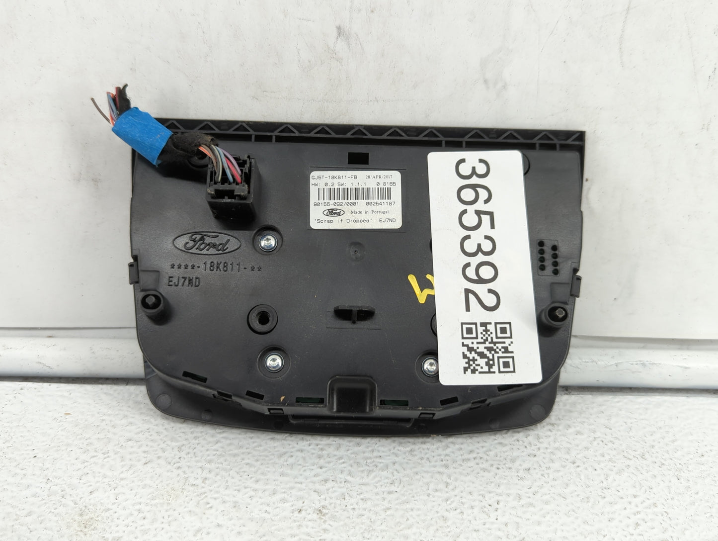 2017-2019 Ford Escape Radio AM FM Cd Player Receiver Replacement P/N:JJ5T-18K811-FA GJ5T-18K811-FB Fits Fits 2017 2018 2019