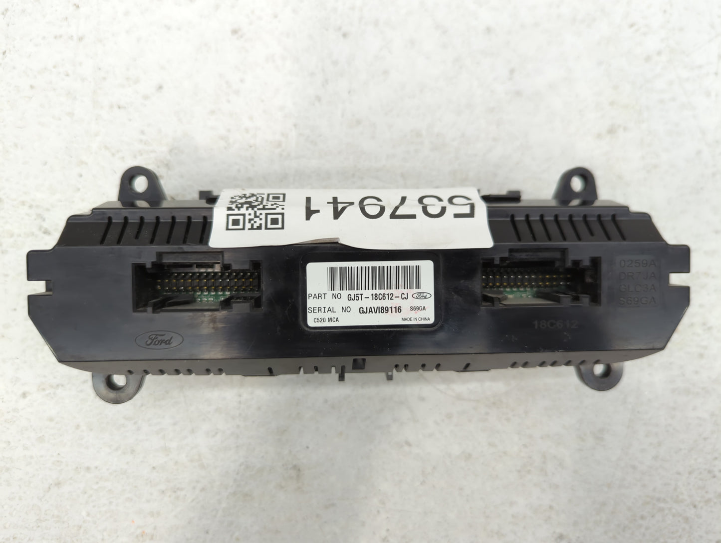 2017-2019 Ford Escape Climate Control Module Temperature AC/Heater Replacement P/N:GJ5T-18C612-CJ Fits Fits 2017 2018 2019 O