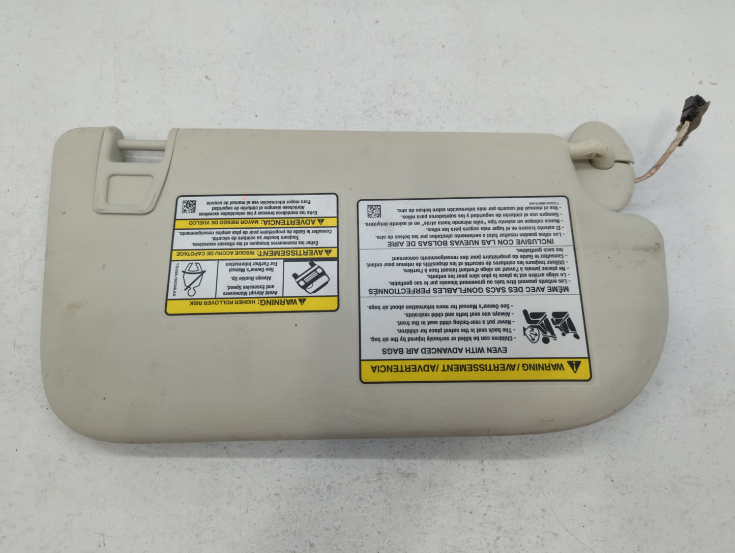 2013-2019 Ford Escape Sun Visor Shade Replacement Passenger Right Mirror Fits Fits 2013 2014 2015 2016 2017 2018 2019 OEM Us