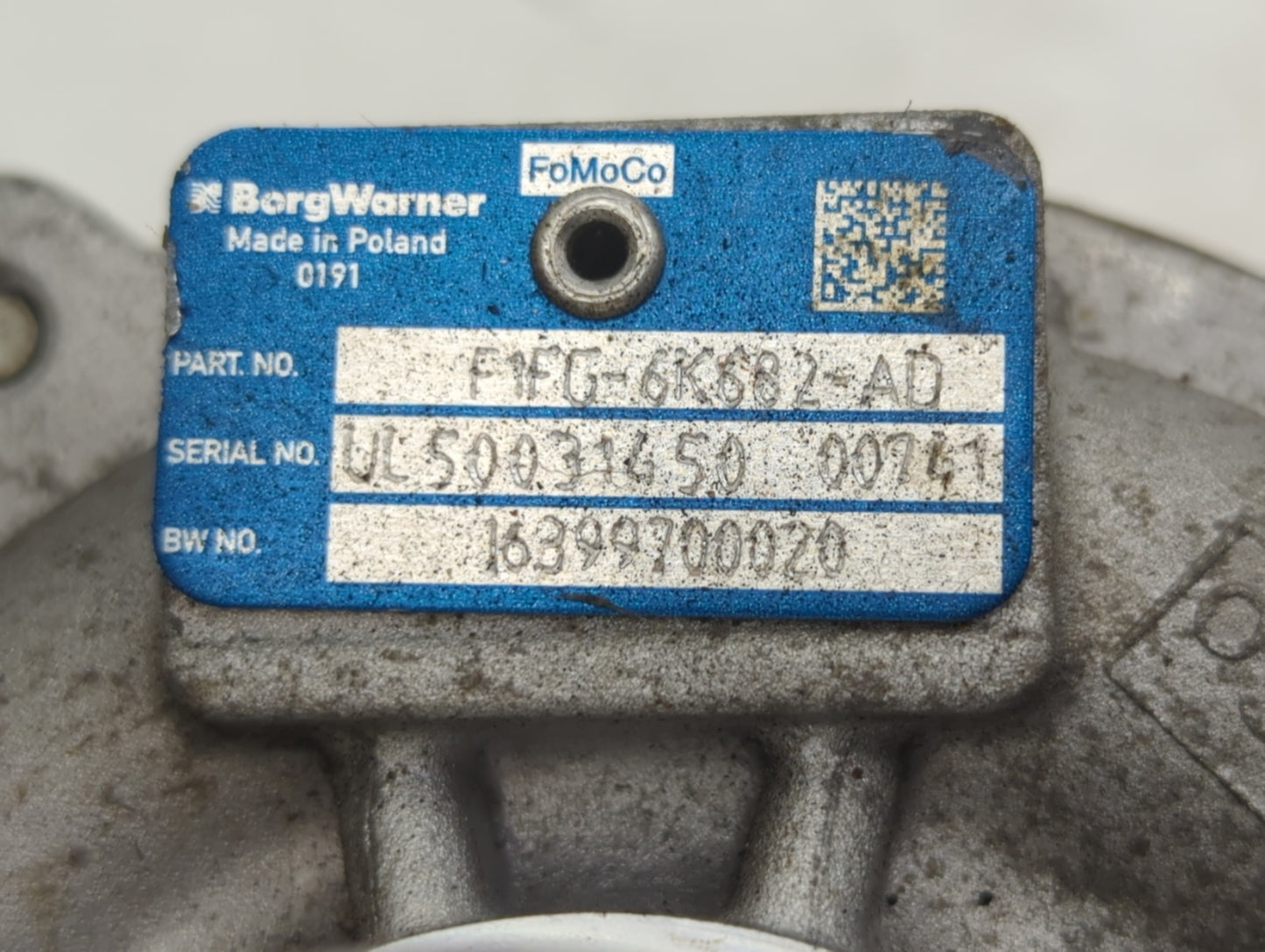 2017 Ford Escape Turbocharger Turbo Charger Super Charger Supercharger - Oemusedautoparts1.com