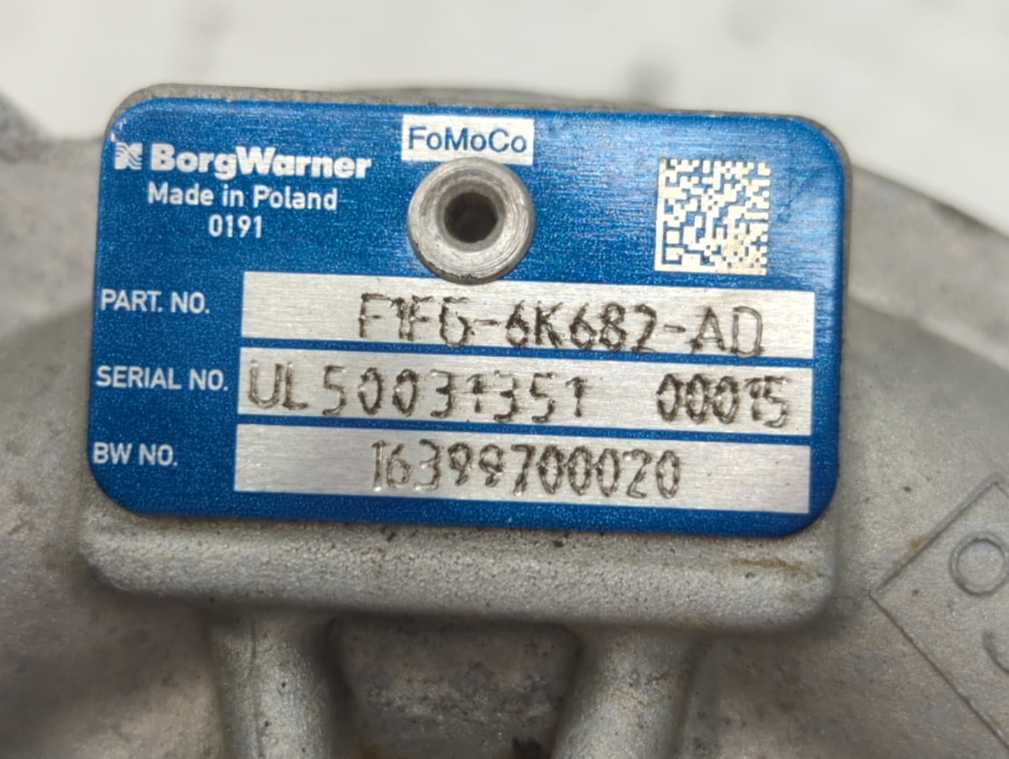 2017 Ford Escape Turbocharger Turbo Charger Super Charger Supercharger - Oemusedautoparts1.com