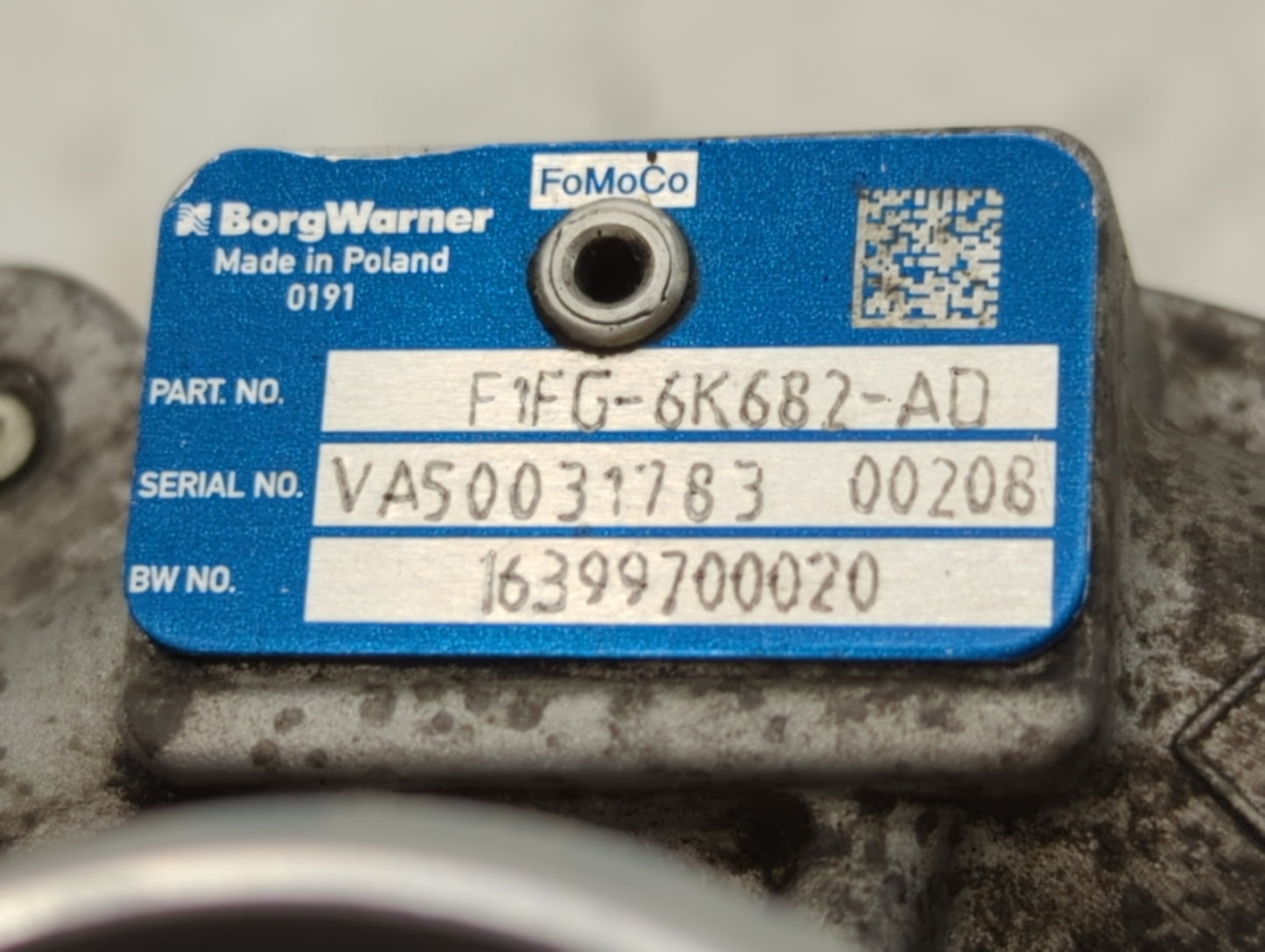 2017 Ford Escape Turbocharger Turbo Charger Super Charger Supercharger - Oemusedautoparts1.com