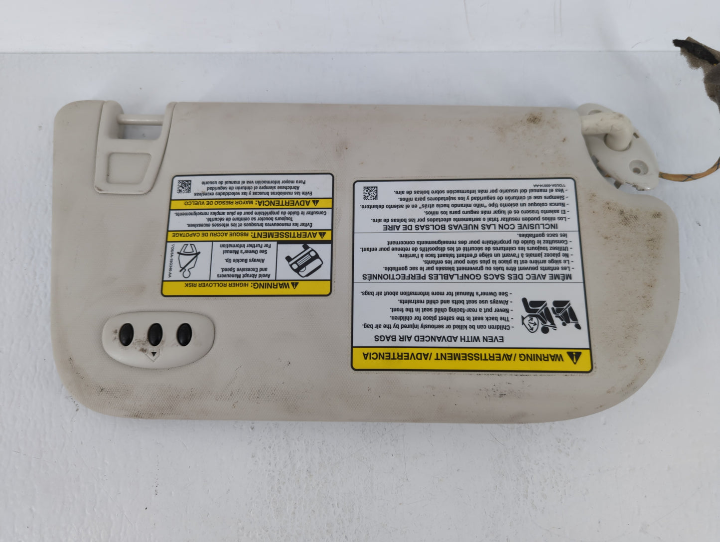 2013-2019 Ford Escape Sun Visor Shade Replacement Passenger Right Mirror Fits Fits 2013 2014 2015 2016 2017 2018 2019 OEM Us