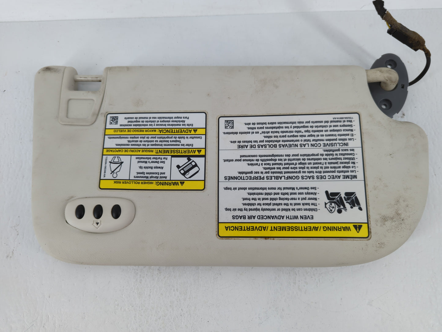 2013-2019 Ford Escape Sun Visor Shade Replacement Driver Left Mirror Fits Fits 2013 2014 2015 2016 2017 2018 2019 OEM Used A