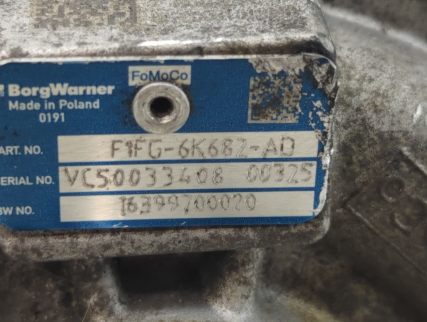 2017 Ford Escape Turbocharger Turbo Charger Super Charger Supercharger - Oemusedautoparts1.com