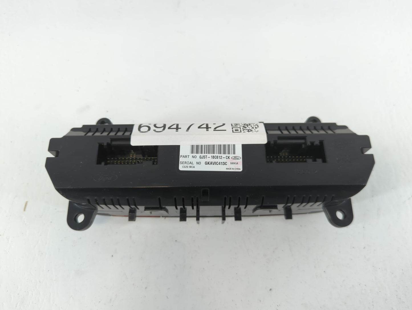 2018-2019 Ford Escape Climate Control Module Temperature AC/Heater Replacement P/N:GJ5T-18C612-CK Fits Fits 2018 2019 OEM Us