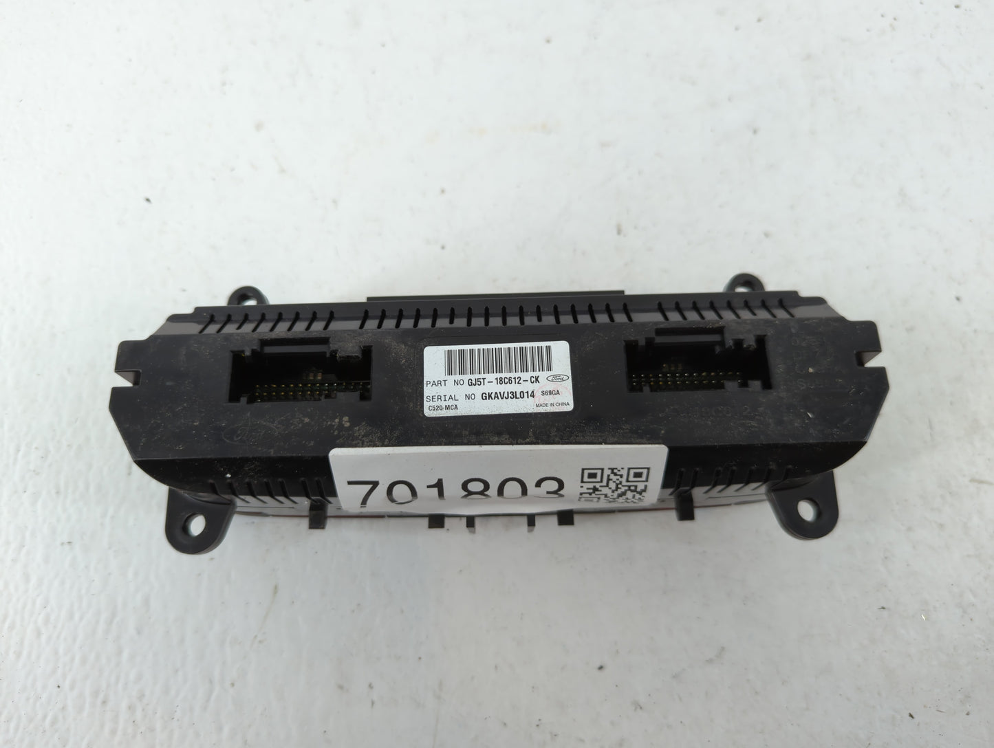 2018-2019 Ford Escape Climate Control Module Temperature AC/Heater Replacement P/N:GJ5T-18C612-CK Fits Fits 2018 2019 OEM Us