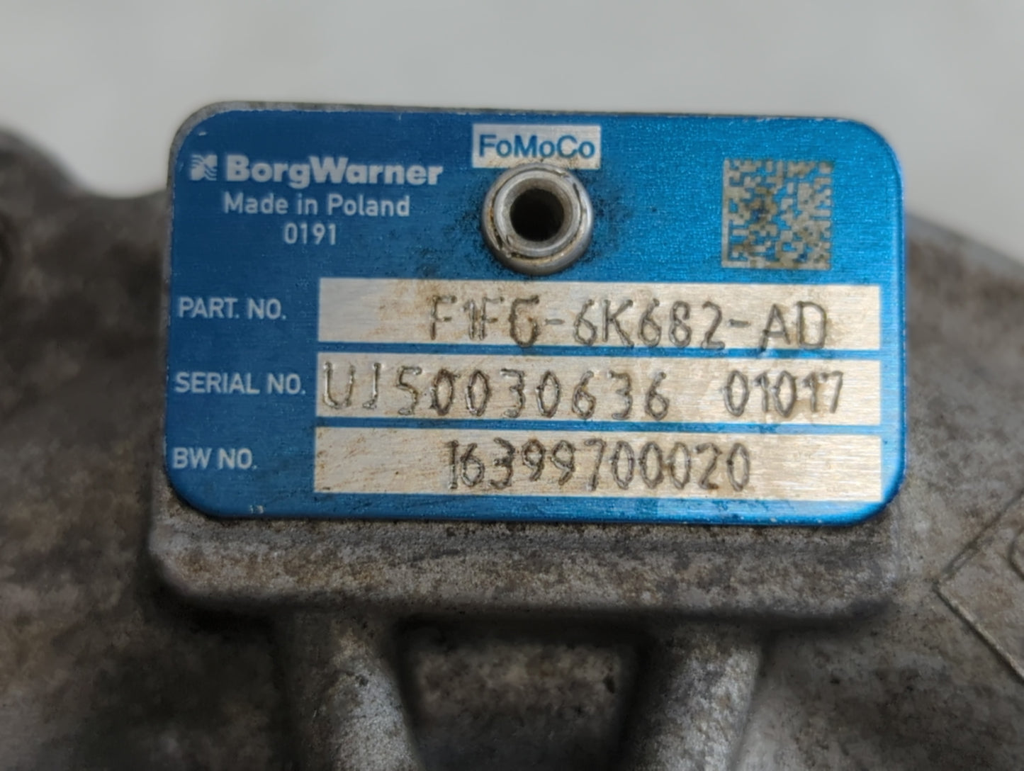 2017 Ford Escape Turbocharger Turbo Charger Super Charger Supercharger - Oemusedautoparts1.com