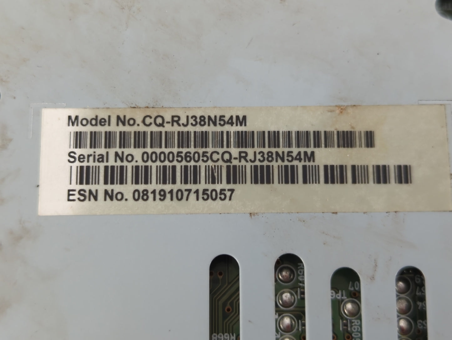 2019 Ford Escape Radio AM FM Cd Player Receiver Replacement P/N:CQ-RJ38N54M Fits OEM Used Auto Parts - Oemusedautoparts1.com