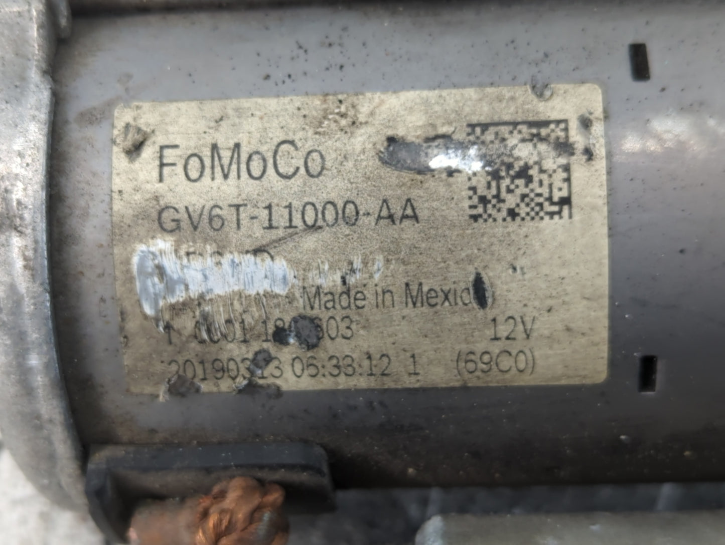 2017-2019 Ford Escape Car Starter Motor Solenoid OEM P/N:0001 180 603 GV6T-11000-AA Fits Fits 2017 2018 2019 2020 2021 2022