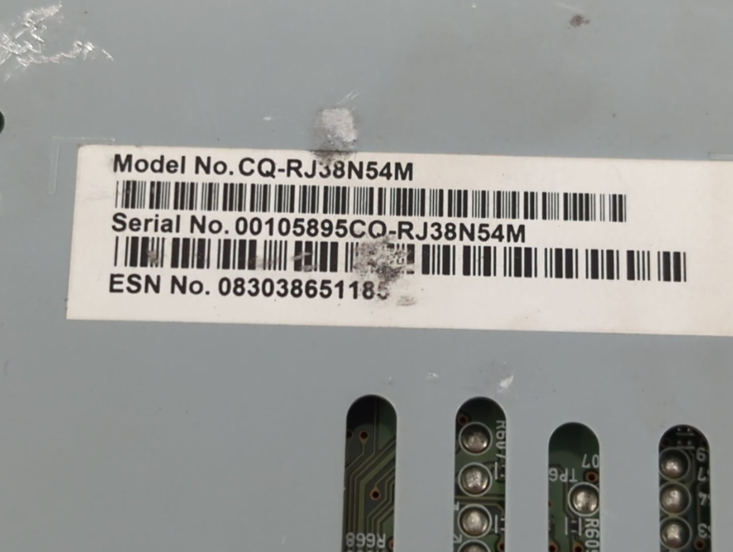 2019 Ford Escape Radio AM FM Cd Player Receiver Replacement P/N:CQ-RJ38N54M Fits OEM Used Auto Parts - Oemusedautoparts1.com