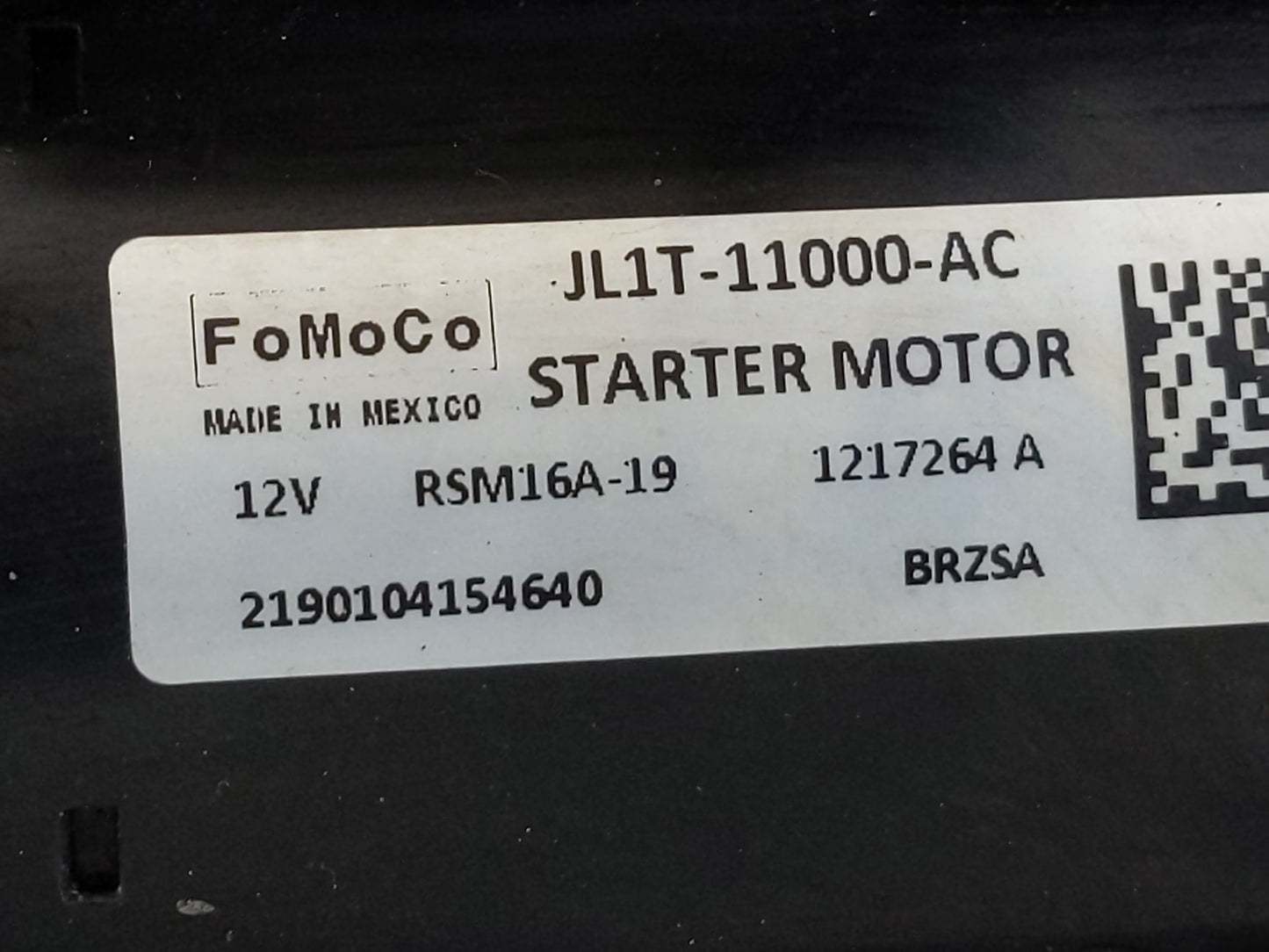 2018-2021 Ford Expedition Car Starter Motor Solenoid OEM P/N:JL1T-11000-AC Fits Fits 2018 2019 2020 2021 OEM Used Auto Parts