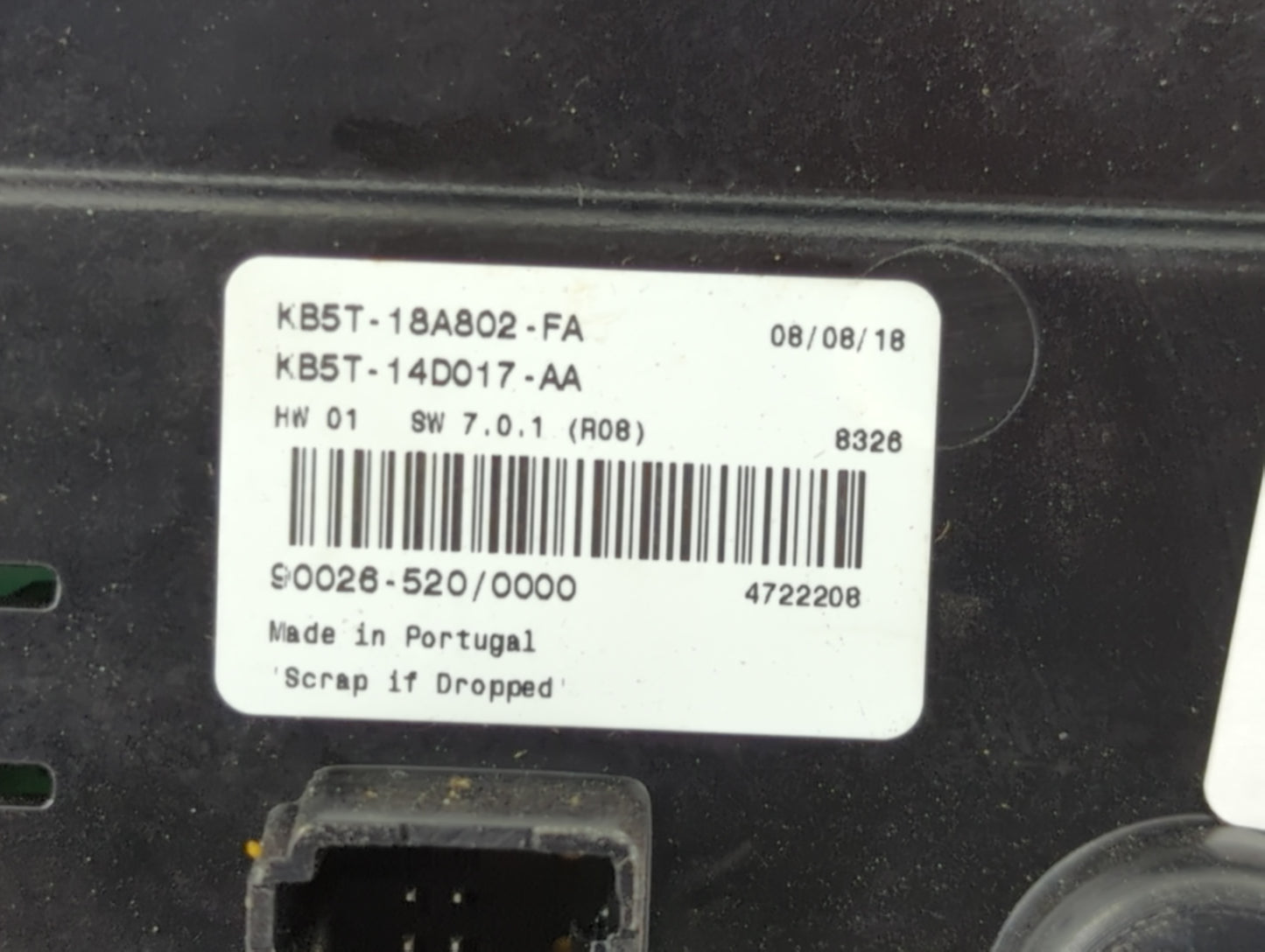 2019 Ford Explorer Radio AM FM Cd Player Receiver Replacement P/N:KB5T-18A802-FA Fits OEM Used Auto Parts - Oemusedautoparts