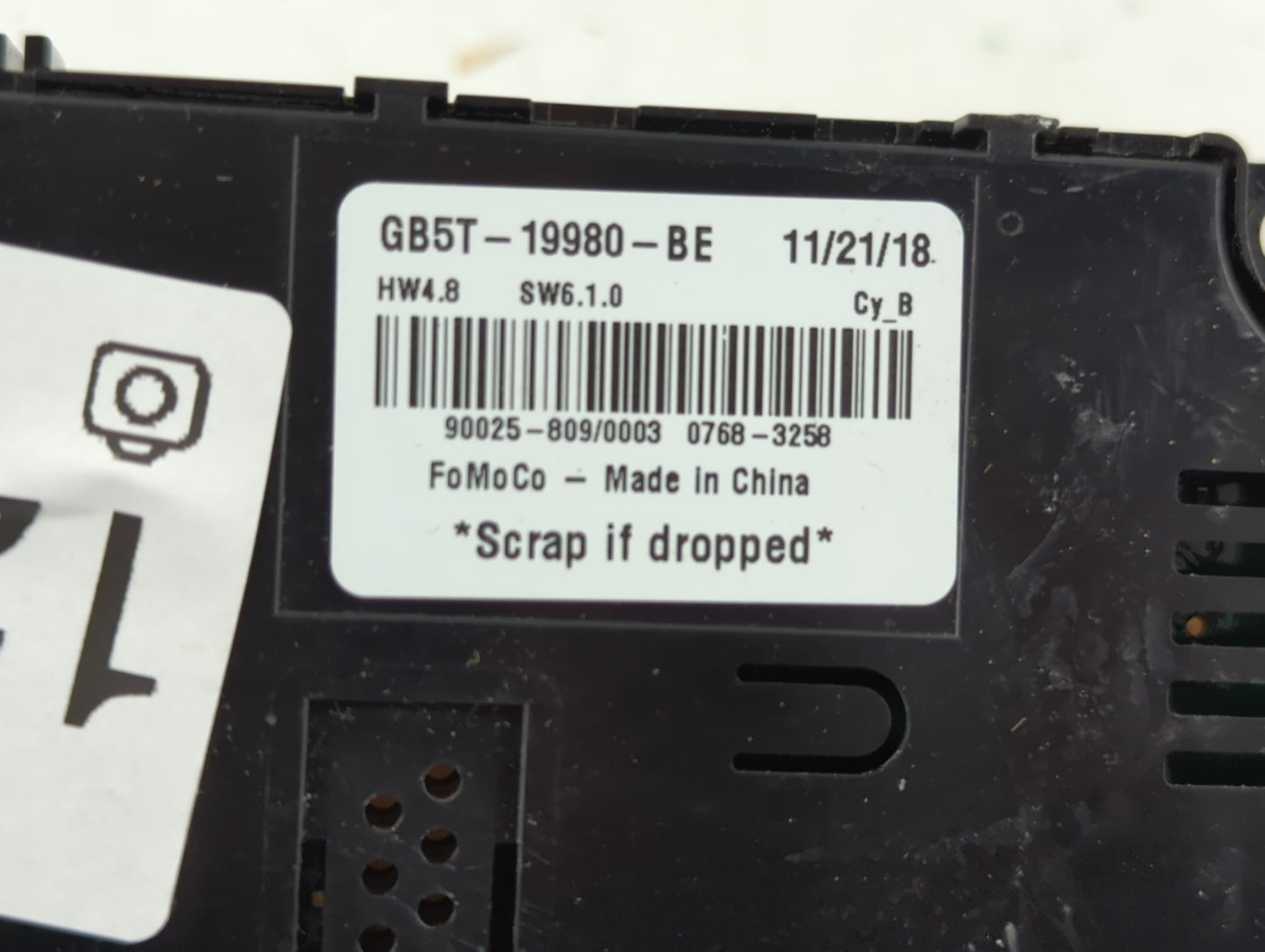 2019 Ford Explorer Climate Control Module Temperature AC/Heater Replacement Fits OEM Used Auto Parts - Oemusedautoparts1.com