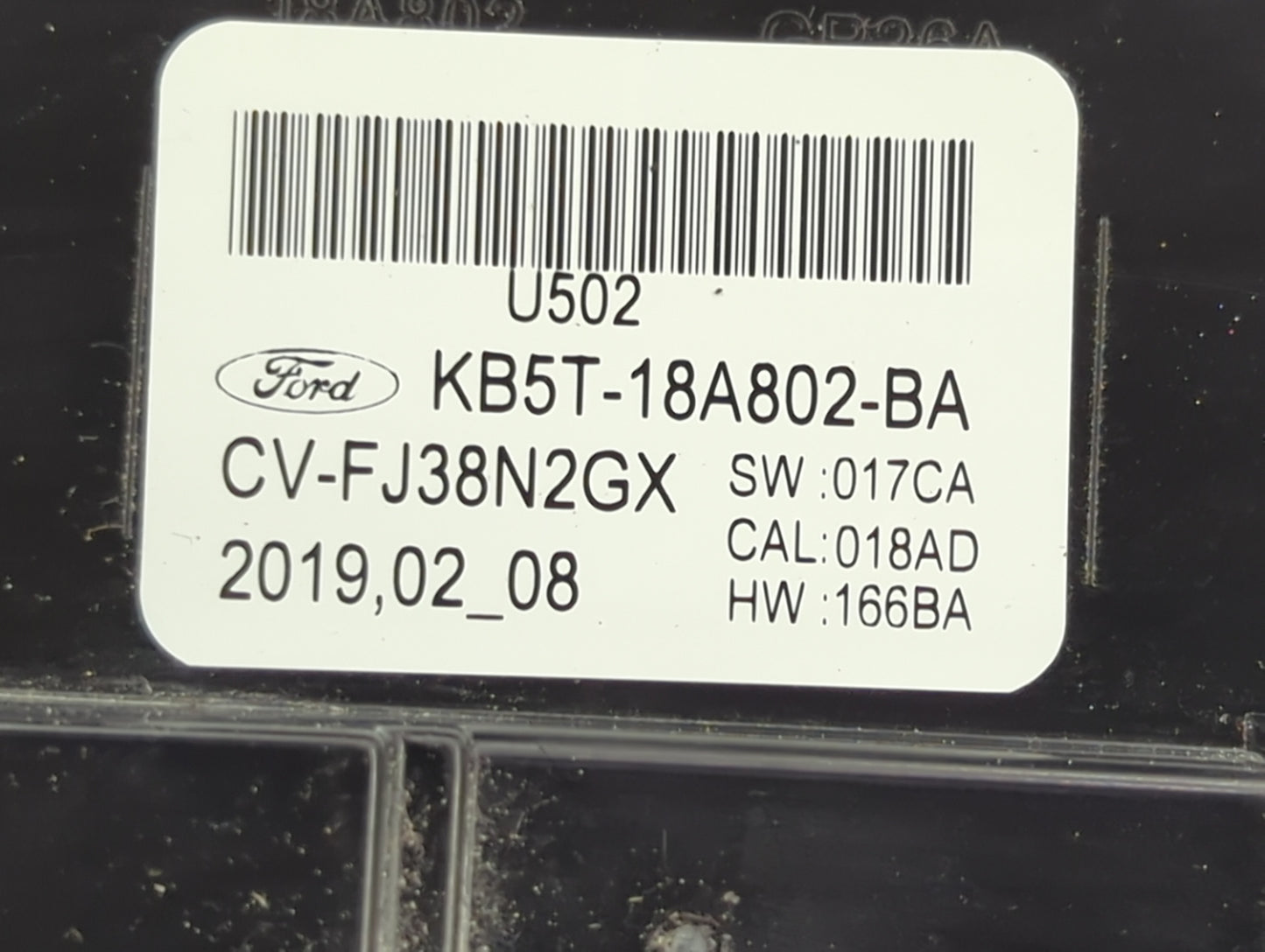 2019 Ford Explorer Climate Control Module Temperature AC/Heater Replacement P/N:KB5T-18A802-BA CV-FJ38N2GX Fits OEM Used Aut