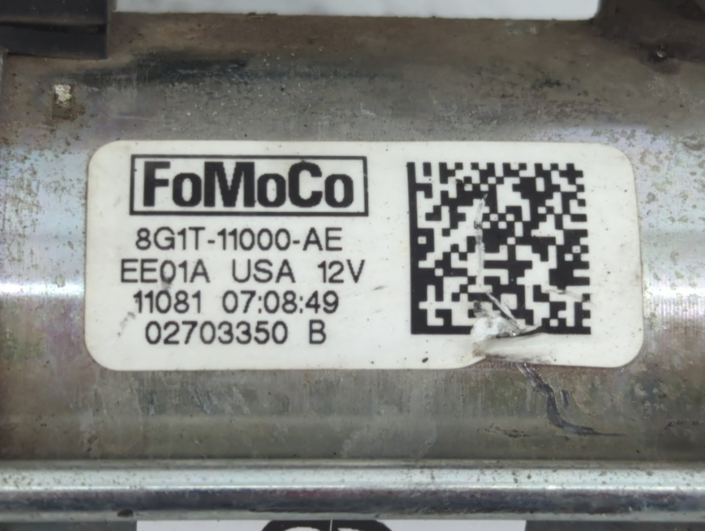 2011-2019 Ford Explorer Car Starter Motor Solenoid OEM P/N:8G1T-11000-AE Fits OEM Used Auto Parts - Oemusedautoparts1.com