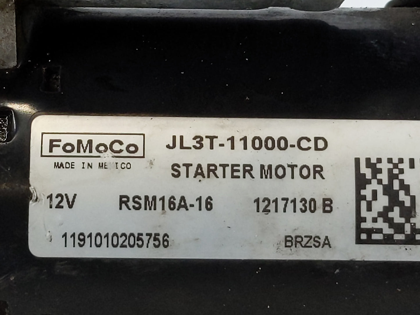 2018-2020 Ford F-150 Car Starter Motor Solenoid OEM P/N:JL3T-11000-CD Fits Fits 2018 2019 2020 OEM Used Auto Parts - Oemused