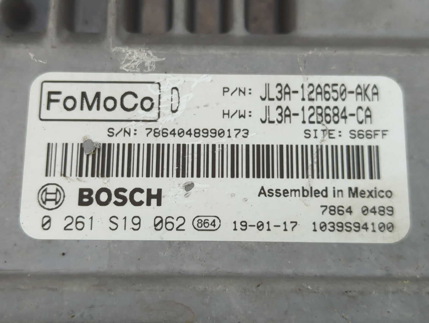 2018-2020 Ford F-150 PCM Engine Control Computer ECU ECM PCU OEM P/N:JL3A-12A650-AKA Fits Fits 2018 2019 2020 OEM Used Auto