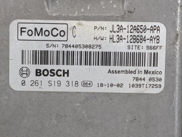 2018-2020 Ford F-150 PCM Engine Control Computer ECU ECM PCU OEM P/N:JL3A-12A650-APA HL3A-12B684-AYB Fits Fits 2018 2019 2020 OEM Used Auto Parts