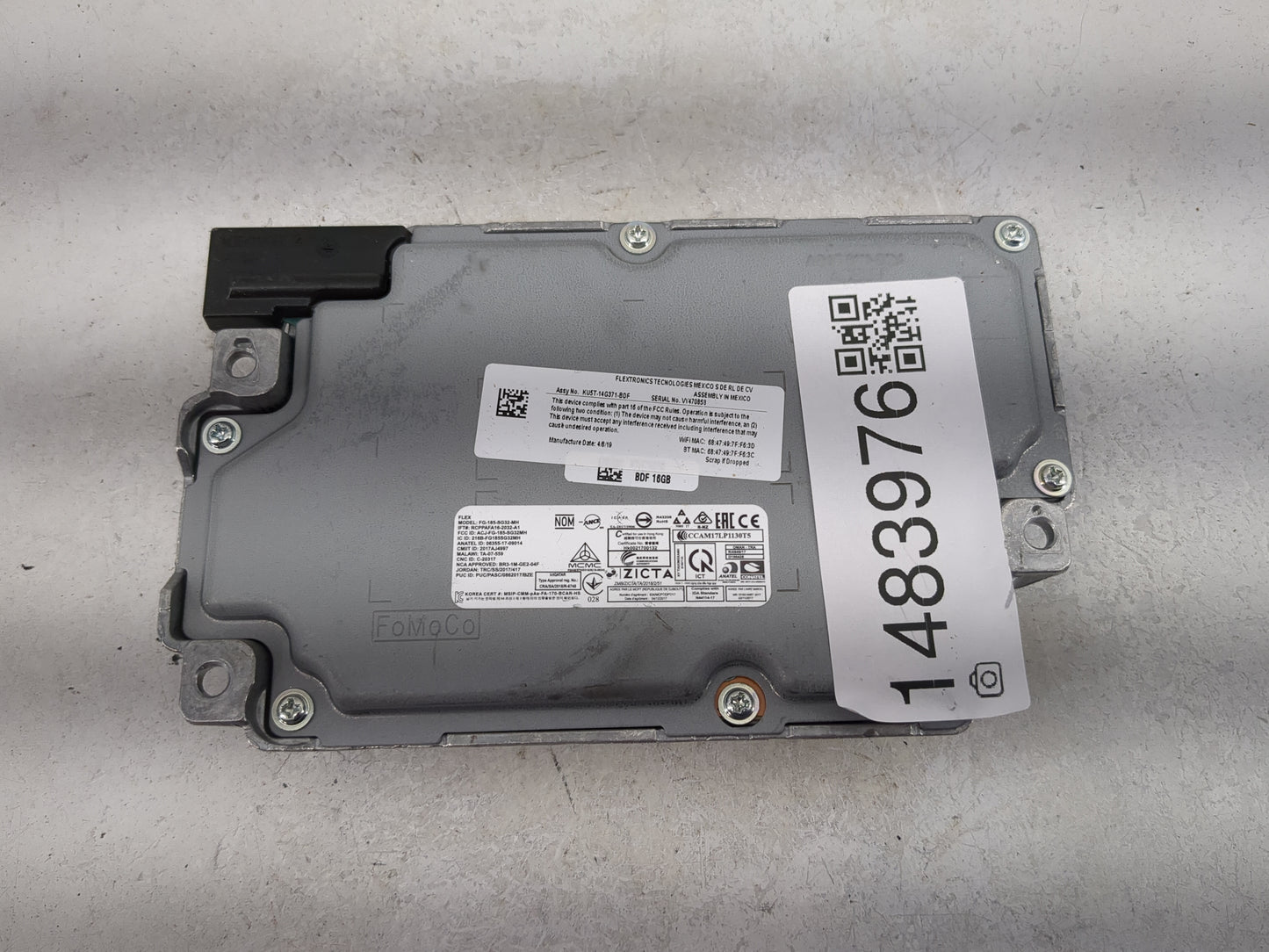2019-2020 Ford F-150 Communication Control Module 1483976 - Oemusedautoparts1.com