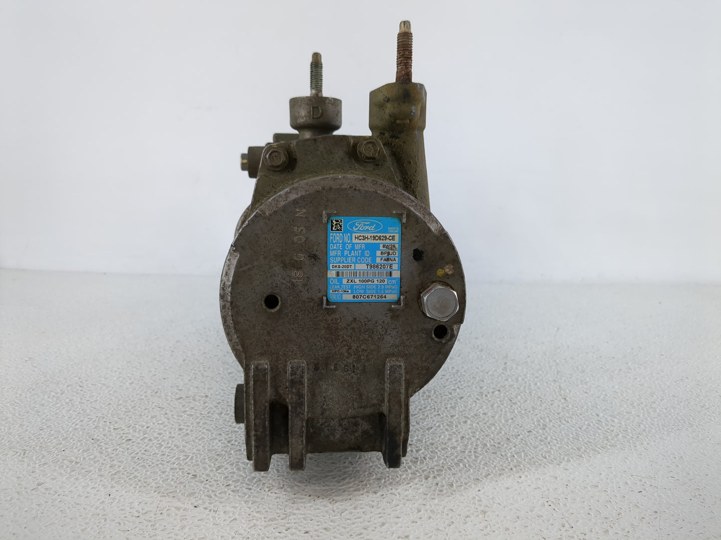 2018-2019 Ford F-250 Super Duty Air Conditioning A/c Ac Compressor Oem - Oemusedautoparts1.com