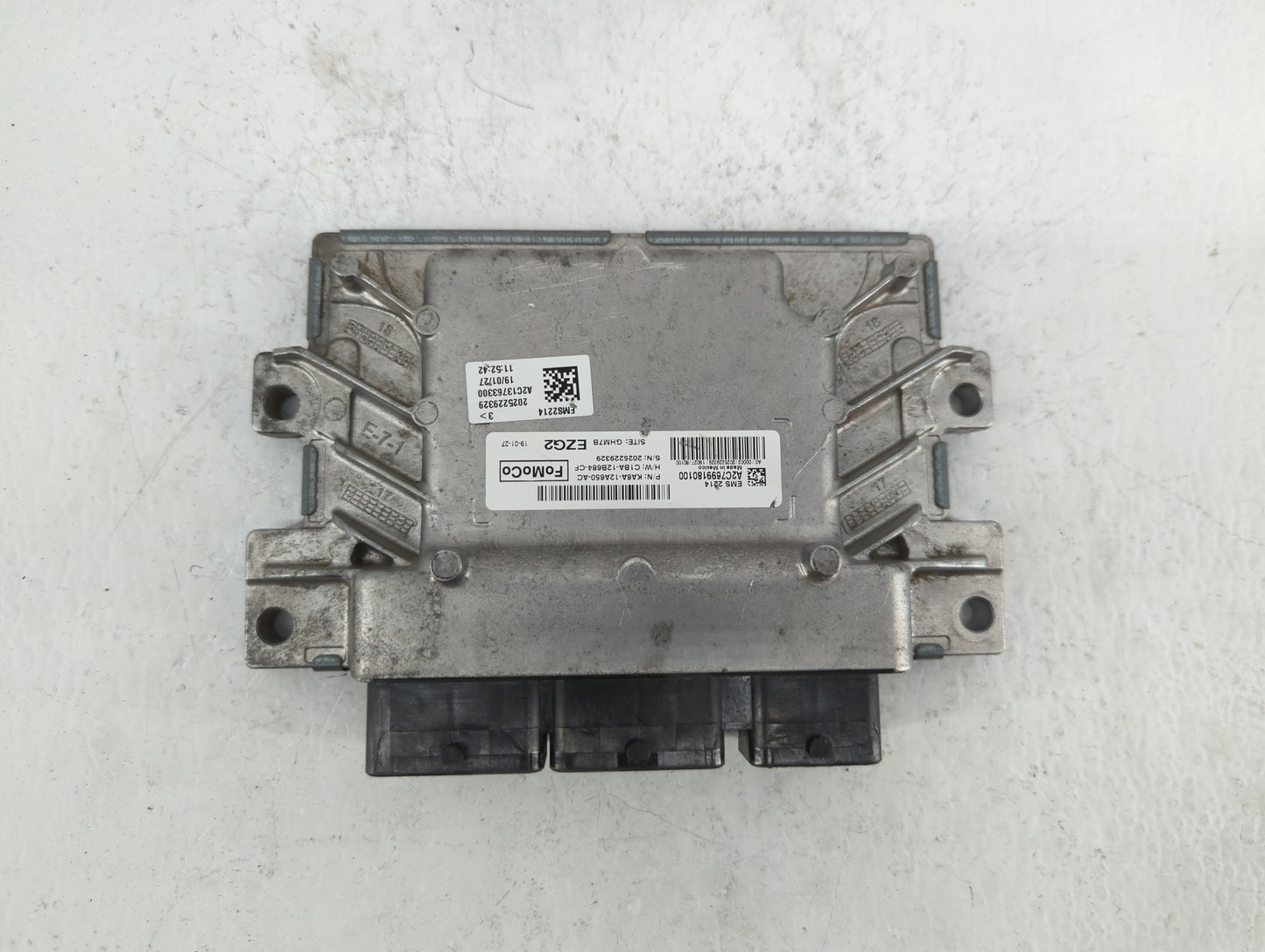 2019 Ford Fiesta PCM Engine Control Computer ECU ECM PCU OEM P/N:KA6A-12A650-AC KA6A-12A650-AD Fits OEM Used Auto Parts - Oe
