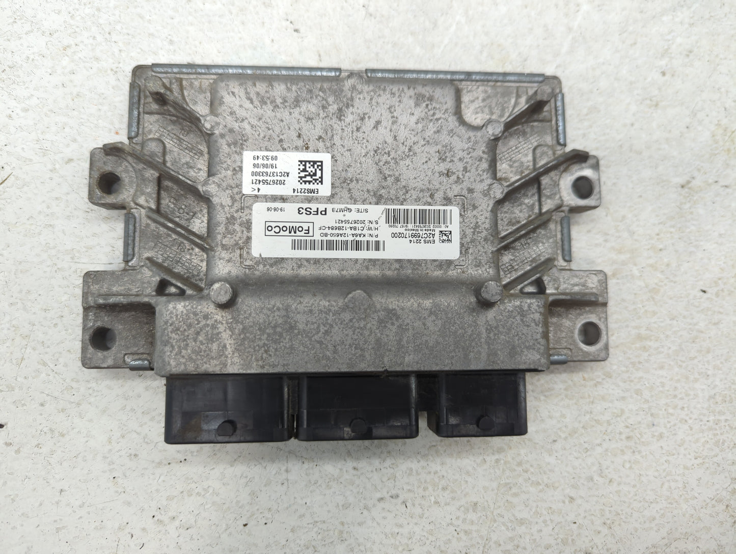 2019 Ford Fiesta PCM Engine Control Computer ECU ECM PCU OEM P/N:KA6A-12A650-AD KA6A-12A650-AC Fits OEM Used Auto Parts - Oe