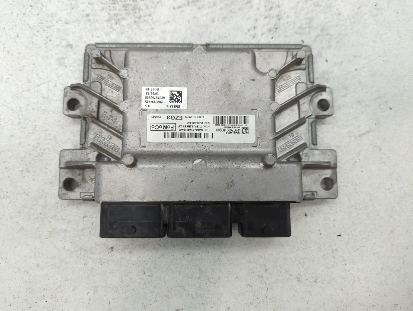 2019 Ford Fiesta PCM Engine Control Computer ECU ECM PCU OEM P/N:KA6A-12A650-AD Fits OEM Used Auto Parts - Oemusedautoparts1