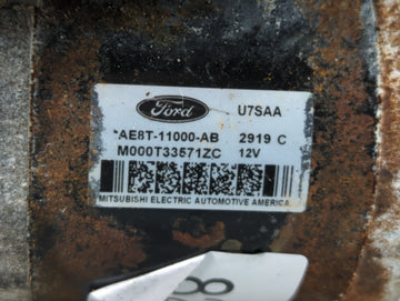 2011-2019 Ford Fiesta Car Starter Motor Solenoid OEM P/N:AE8T-11000-AB Fits Fits 2011 2012 2013 2014 2015 2016 2017 2018 2019 OEM Used Auto Parts