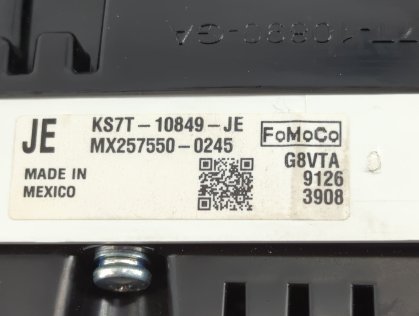 2019-2020 Ford Fusion Instrument Cluster Speedometer Gauges P/N:KS7T-10849-JE Fits Fits 2019 2020 OEM Used Auto Parts - Oemu