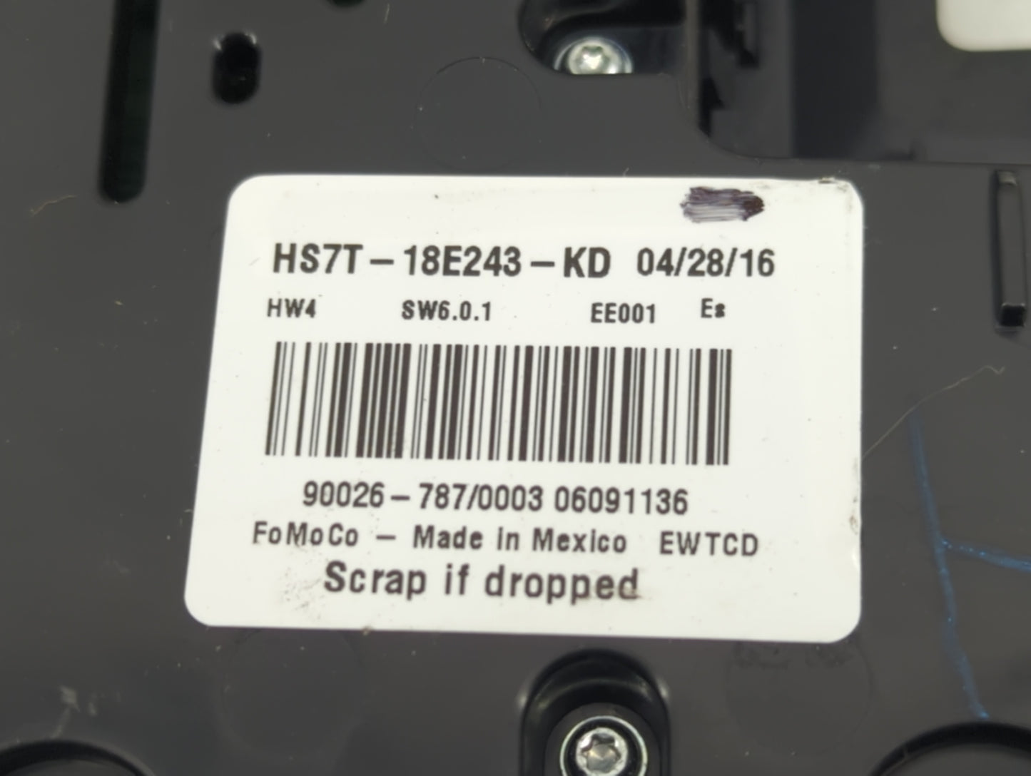 2017-2020 Ford Fusion Radio Control Panel - Oemusedautoparts1.com