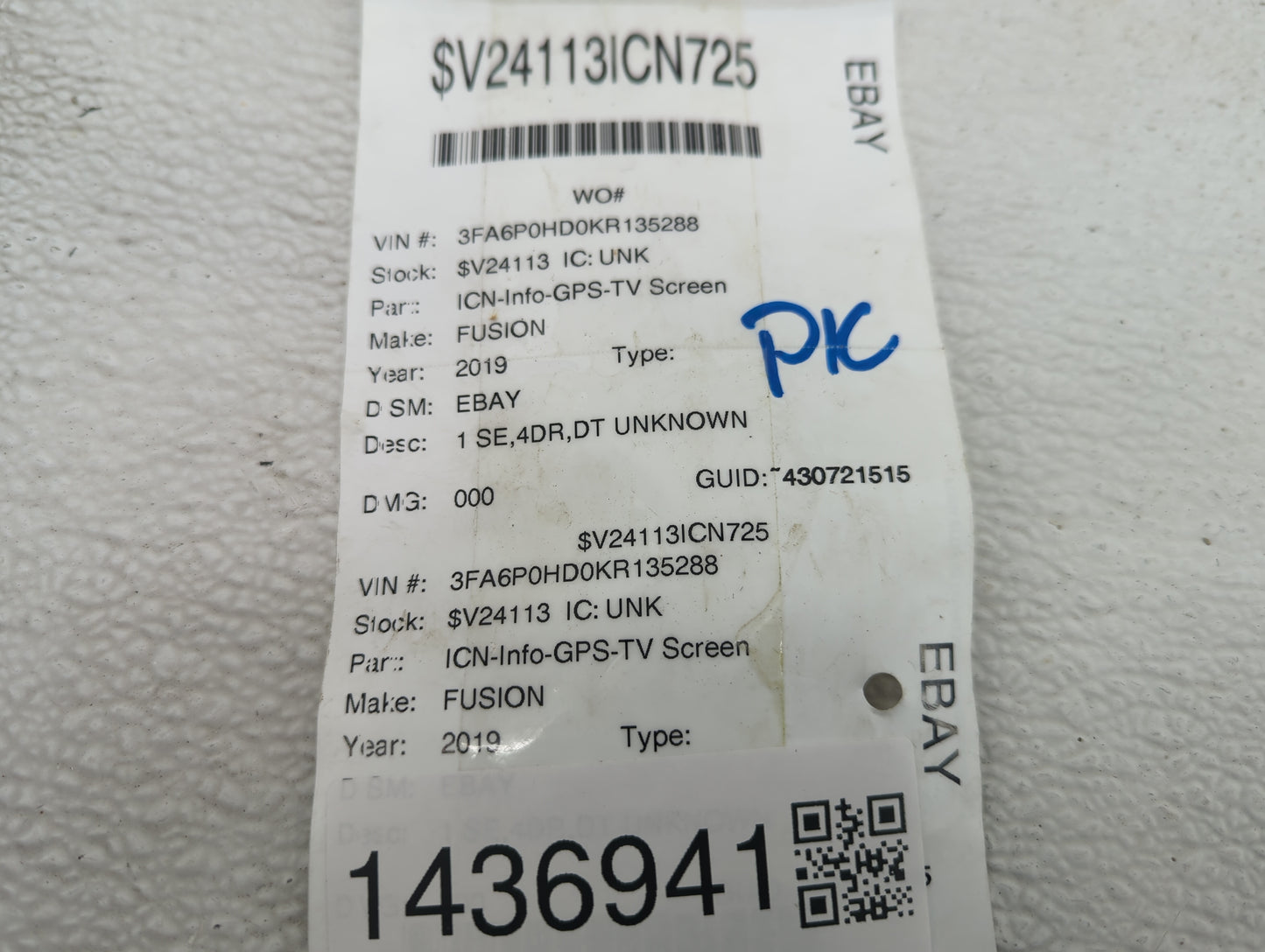 2019 Ford Fusion Information Display Screen - Oemusedautoparts1.com