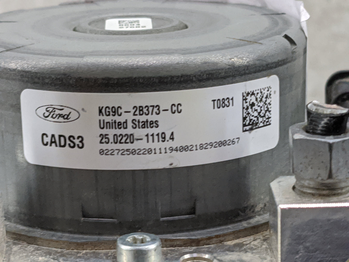 2019-2020 Ford Fusion ABS Pump Control Module Replacement P/N:KG9C-2B373-CC Fits Fits 2019 2020 OEM Used Auto Parts - Oemuse