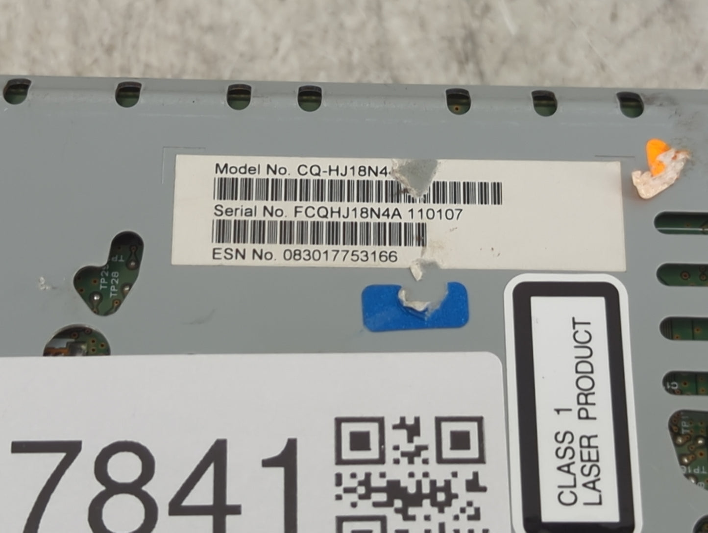 2019 Ford Fusion Radio AM FM Cd Player Receiver Replacement P/N:CQ-HJ18N4 Fits OEM Used Auto Parts - Oemusedautoparts1.com
