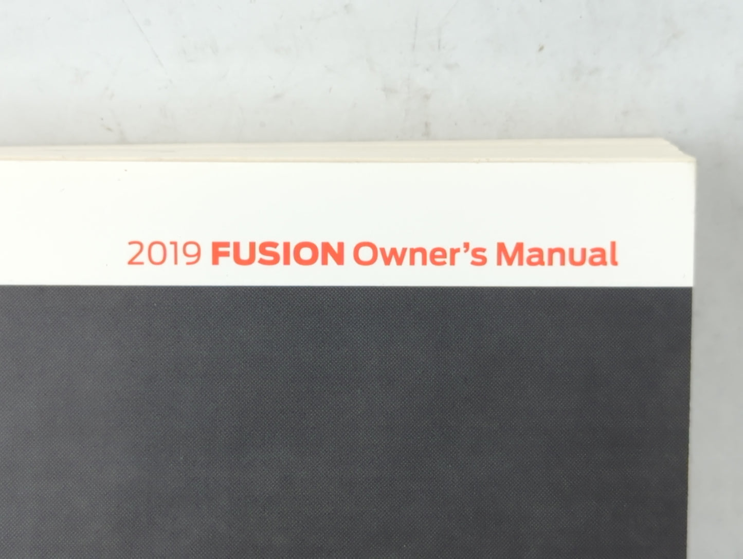 2019 Ford Fusion Owners Manual Book Guide P/N:KE5J 19A321 AA OEM Used Auto Parts - Oemusedautoparts1.com